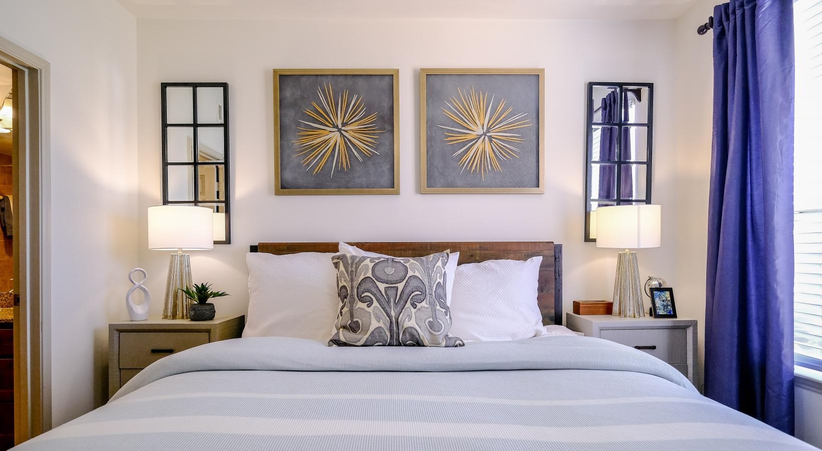 Beautiful bedrooms to fit every need a bed with white sheets