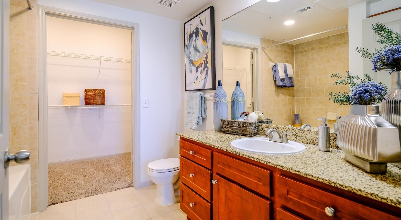 The essence of exceptional living a bathroom with a sink and a shower